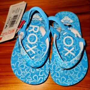 Roxy Kids Blue Sandals Size 6 NWT